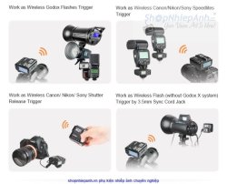 thumbnail Cục phát trigger Godox X2T for canon/nikon/sony/fujifilm/olympus panasonic - 4
