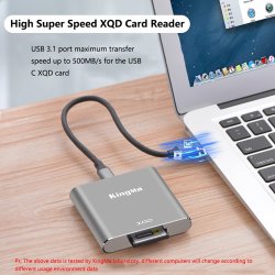 thumbnail ĐẦU ĐỌC THẺ XQD KINGMA USB 3.1 GEN 1 - 1