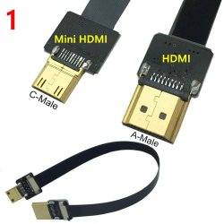 thumbnail DÂY DẸP HDMI TO MINI HDMI 50 CM (SIÊU MỎNG)