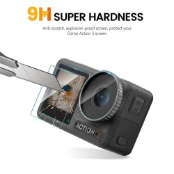 thumbnail Dán màn hình kính cường lực cao cấp K&F concept for DJI Osmo action 3/4 (2 bộ) - 0