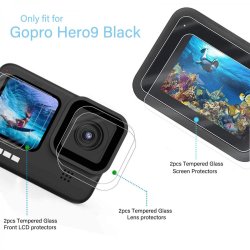 thumbnail Dán màn hình kính cường lực cao cấp K&F concept for Gopro 12 11 10 9 (1 bộ 3 vị trí dán) - 2