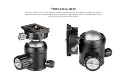thumbnail Đầu ball Leofoto NB-46 + plate NB-60 - 1