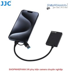 thumbnail Đầu đọc thẻ CFexpress type B hiệu JJC CR-CFB BLACK support USB 3.2 Gen2 10Gbps - 5