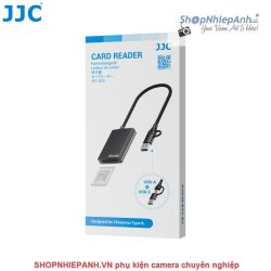 thumbnail Đầu đọc thẻ CFexpress type B hiệu JJC CR-CFB BLACK support USB 3.2 Gen2 10Gbps - 6
