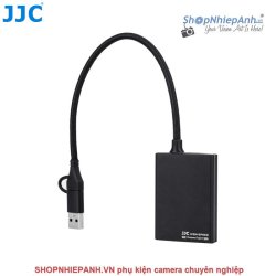 thumbnail Đầu đọc thẻ CFexpress type B hiệu JJC CR-CFB BLACK support USB 3.2 Gen2 10Gbps - 0