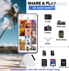 thumbnail Đầu đọc thẻ đa năng OTG 3 in 1  (USB-A, USB-C, Lightning) - 5