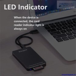 thumbnail Đầu đọc thẻ Kingma CFexpress type A USB 3.1 Gen 2 super speed 10Gbps - 3