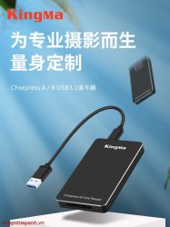 thumbnail Đầu đọc thẻ Kingma CFexpress type B USB 3.1 Gen 2 super speed 10Gbps - 1