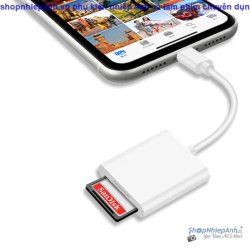 thumbnail Đầu đọc thẻ SD cho Iphone lightning cable