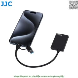 thumbnail Đầu đọc thẻ XQD hiệu JJC CR-XQD BLACK support USB 3.2 Gen1 5Gbps - 4