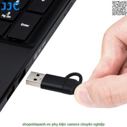 thumbnail Đầu đọc thẻ XQD hiệu JJC CR-XQD BLACK support USB 3.2 Gen1 5Gbps - 7