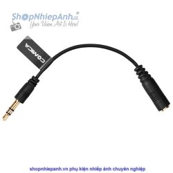 thumbnail Dây chuyển đổi jack 3.5mm dùng cho máy ảnh (TRRS to TRS)