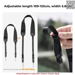 thumbnail Dây đeo K&F concept bản lớn 58mm thao tác nhanh siêu êm ái (kf13.184) - 0