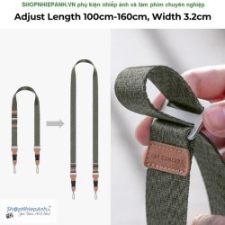 thumbnail Dây đeo máy ảnh K&F concept KF13.115V3 Green - 4