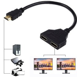 thumbnail Dây HDMI male to HDMI female chia 2