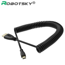 thumbnail Dây HDMI micro dạng lò xo xoắn