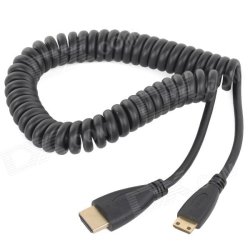 thumbnail Dây HDMI mini dạng lò xo xoắn