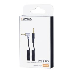 thumbnail Dây nối  Comica 3.5mm to 3.5mm (TRRS male-TRS male) cho điện thoại - 5