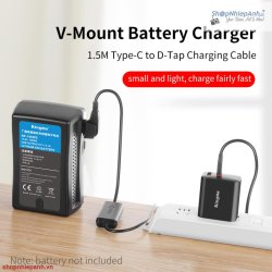 thumbnail Dây sạc Kingma TC-DP3 Type-C to D-Tap dùng sạc pin V mount