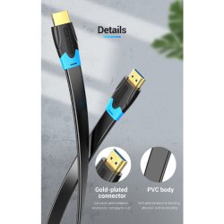 thumbnail Dây Vention HDMI-HDMI 4K 0.5m loại dẹp - 1