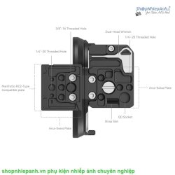 thumbnail Đế chuyển đổi nhanh Smallrig Rotatable Horizontal-to-Vertical Mount Plate Kit 4300 (canon R6 R6ii R5 R5c) - 4