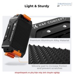 thumbnail Đế nam châm gắn tripod thao tác nhanh for Osmo action 3/4/5 Pro hiệu K&F concept (KF31.144) - 3