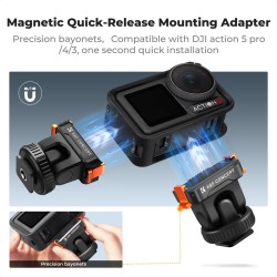 thumbnail Đế nam châm gắn tripod thao tác nhanh folded for Osmo 3/4/5 Pro hiệu K&F concept (KF31.140) - 0