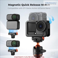 thumbnail Đế nam châm gắn tripod thao tác nhanh folded for Osmo Nano/ Osmo Action 6 hiệu K&F concept (KF12.0027) - 0