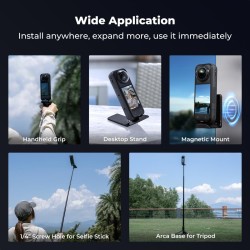 thumbnail Đế nam châm tương thích Insta 360 series action cam gopro hero hiệu K&F concept KF31.188 - 1
