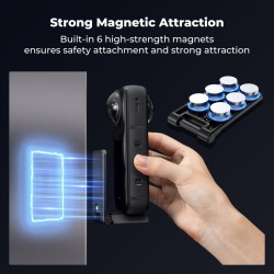 thumbnail Đế nam châm tương thích Insta 360 series action cam gopro hero hiệu K&F concept KF31.188 - 2