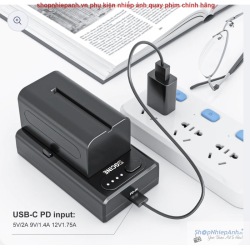 thumbnail Đế pin ZGCINE NP-F01 Battery Charger Adapter - 3