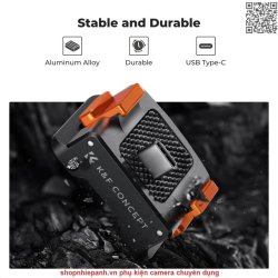 thumbnail Đế sạc Osmo Pocket 3 tích hợp đế plate Arca swiss hiệu K&F concept - 6