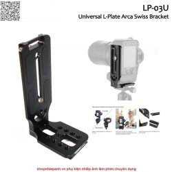 thumbnail Đế thép L bracket universal đa năng for gimbal arca swiss LP-U03 - 1
