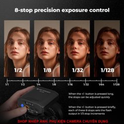 thumbnail Đèn Flash K&F CONCEPT  KF-M01 Mini On-Camera Flash GN12 5600K  2000mAh 500shot - 4