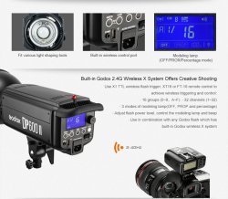 thumbnail Đèn flash studio Godox DP400II(công suất 400Ws) - 1