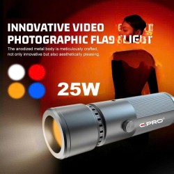 thumbnail Đèn hiệu ứng cầm tay E.PRO DT-25W RGB kèm 22 thẻ hiệu ứng (silver) - 0