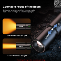 thumbnail Đèn led cầm tay Ulanzi LM07 2000K-5500K-8000K và tích pin - 2