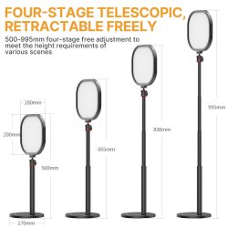 thumbnail Đèn led hỗ trợ live stream quay chụp đa năng Vijim K7 - 8