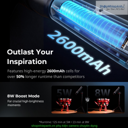 thumbnail Đèn led tạo hiệu ứng cầm tay SmallRig RF 05B  2600mAh 5785 - 12