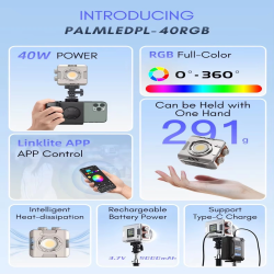 thumbnail Đèn Led Tolifo PL-40RGB 40W 2700K-6500K (bản full combo) - 10