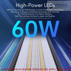 thumbnail Đèn Led Tolifo ST-60RGB 2700K-10000K đa năng - 1