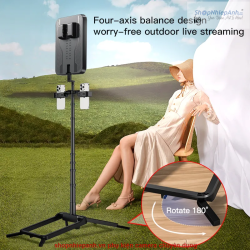 thumbnail Đèn Led YY-3 dạng cặp xếp gọn tích hợp chân và 2 kẹp điện thoại siêu tiện lợi - 9