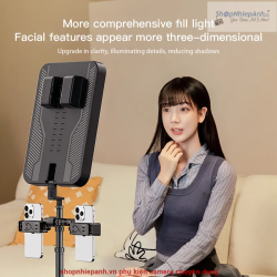 thumbnail Đèn Led YY-3 dạng cặp xếp gọn tích hợp chân và 2 kẹp điện thoại siêu tiện lợi - 8