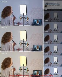 thumbnail Đèn Led YY-3 dạng cặp xếp gọn tích hợp chân và 2 kẹp điện thoại siêu tiện lợi - 3