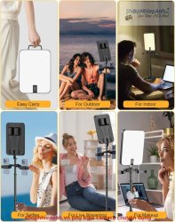 thumbnail Đèn Led YY-3 dạng cặp xếp gọn tích hợp chân và 2 kẹp điện thoại siêu tiện lợi - 4