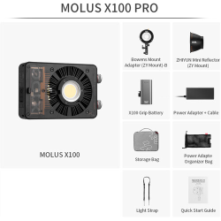 thumbnail Đèn Led Zhiyun MOLUS X100 Bi-Color (combo) - 5