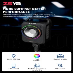 thumbnail Đèn LED ZSYB MINI YM1000R - RGB 200W - 0