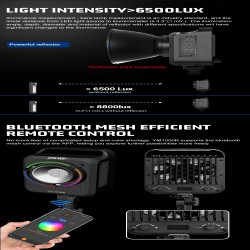 thumbnail Đèn LED ZSYB MINI YM1000R - RGB 200W - 3
