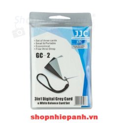 thumbnail New JJC GC-2 3in1 3 Color Digital Card Set for White Balance Adjustment - 0