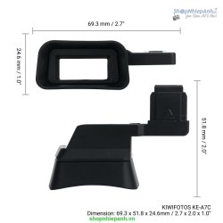thumbnail Eyecup Kiwifotos KE-A7C for Sony A7C - 1